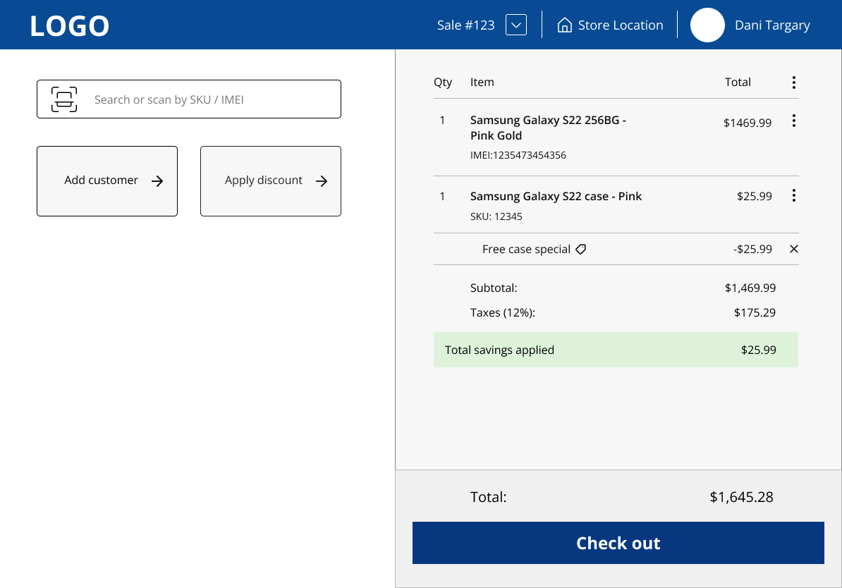 Point-of-sale for telecom retail